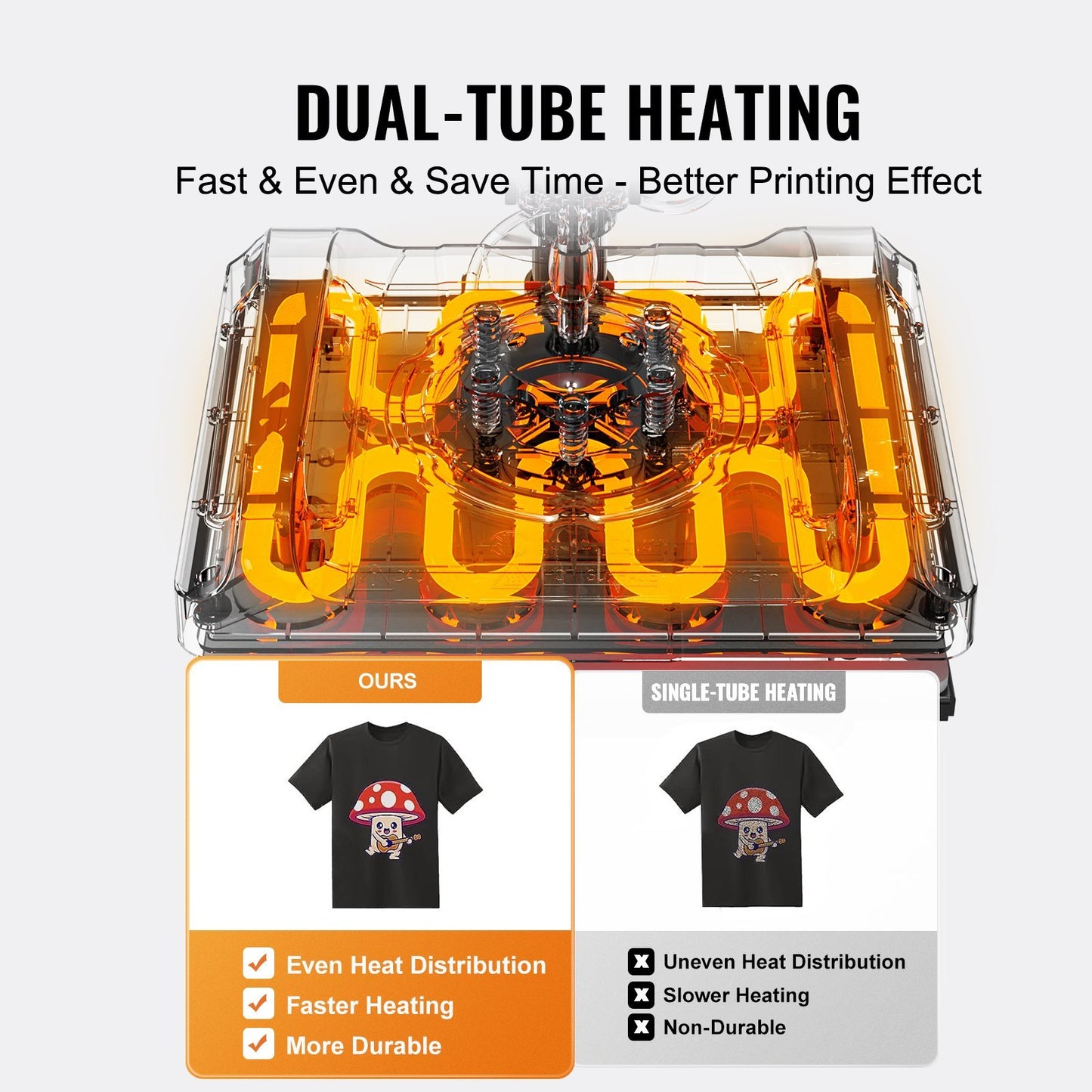 8 In 1 Heat Press Machine 15x15 In 30oz Tumbler Press T-Shirts Black Blue